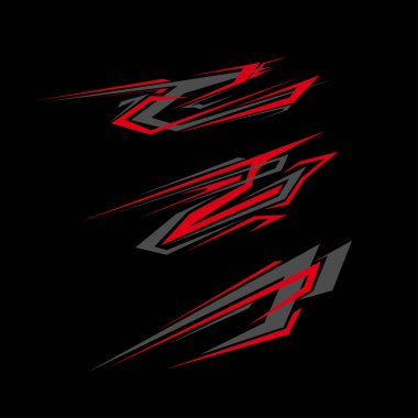 araba gövdesi şablonu vektör tasarımı. modifiye edilmiş araba etiketi. yarış etiketi