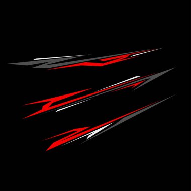 araba ambalajı çıkartma tasarım vektörü.