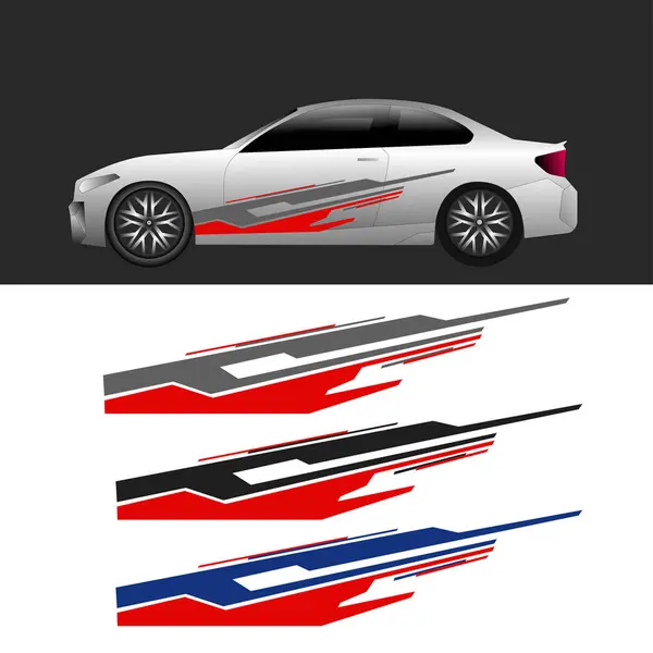 car wrap strip sticker line design vector.