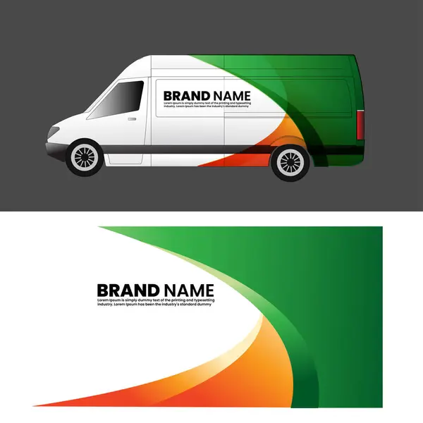 karavan ambalaj etiketi vektör tasarımı. modern etiket