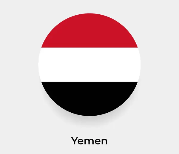 Yemen Baloncuk Dairesi Yuvarlak Şekil Vektör Illüstrasyonu — Stok Vektör
