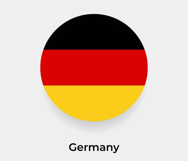 Флаг Германии Кружок Круга Круглой Формы Иконка Вектор Иллюстрация — стоковый вектор