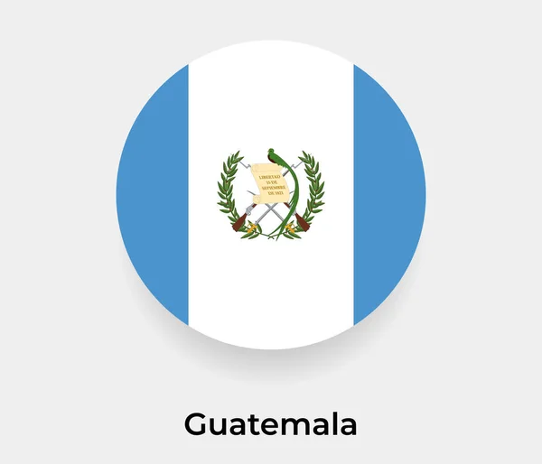 Guatemala Bandera Burbuja Círculo Redondo Forma Icono Vector Ilustración — Archivo Imágenes Vectoriales