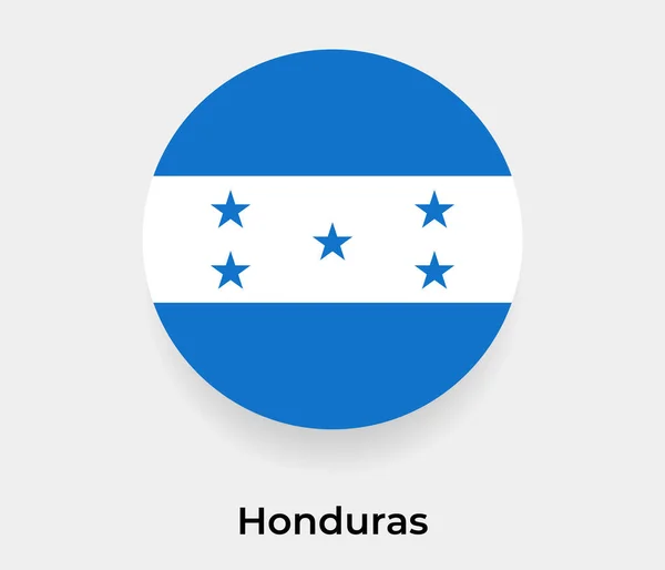 Honduras Bandera Burbuja Círculo Redondo Forma Icono Vector Ilustración — Archivo Imágenes Vectoriales