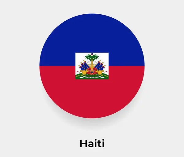 Пузырь Круга Флага Гаити Круглая Форма Иконки Вектор Иллюстрация — стоковый вектор