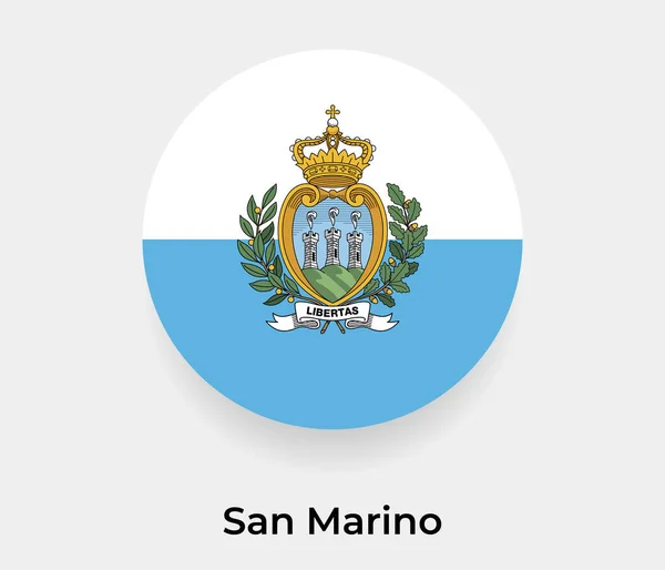 Сан Марино Прапор Бульбашки Круглої Форми Значок Векторні Ілюстрації — стоковий вектор