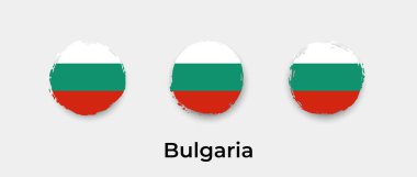 Bulgaristan grunge kabarcık vektör illüstrasyonu bayrağı