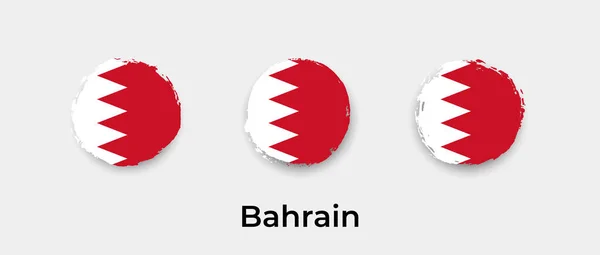Bahreyn Bayrağı Grunge Kabarcık Vektör Resimleme — Stok Vektör