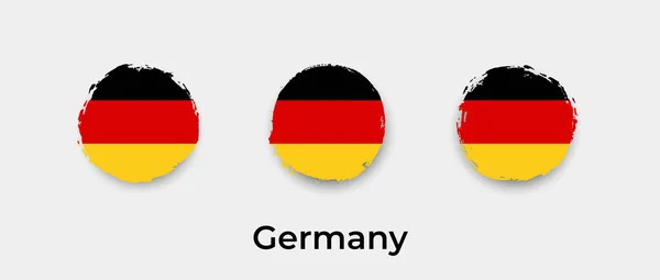 德国国旗Grunge泡沫矢量图标说明 — 图库矢量图片