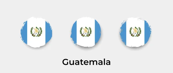 Guatemala Bayrak Grunge Kabarcık Vektör Resmetme — Stok Vektör