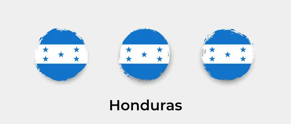 Honduras Bandera Grunge Burbuja Vector Icono Ilustración — Archivo Imágenes Vectoriales