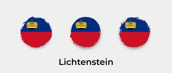 Lichtenstein Bandeira Grunge Bolha Vetor Ícone Ilustração — Vetor de Stock