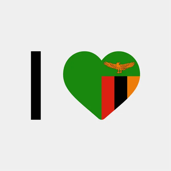 Hou Van Zambia Land Vlag Vector Pictogram Illustratie — Stockvector