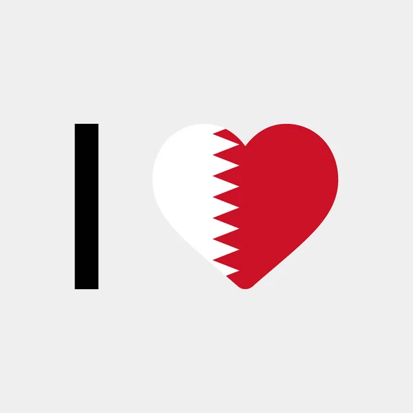 Hou Van Bahrein Land Vlag Vector Pictogram Illustratie — Stockvector