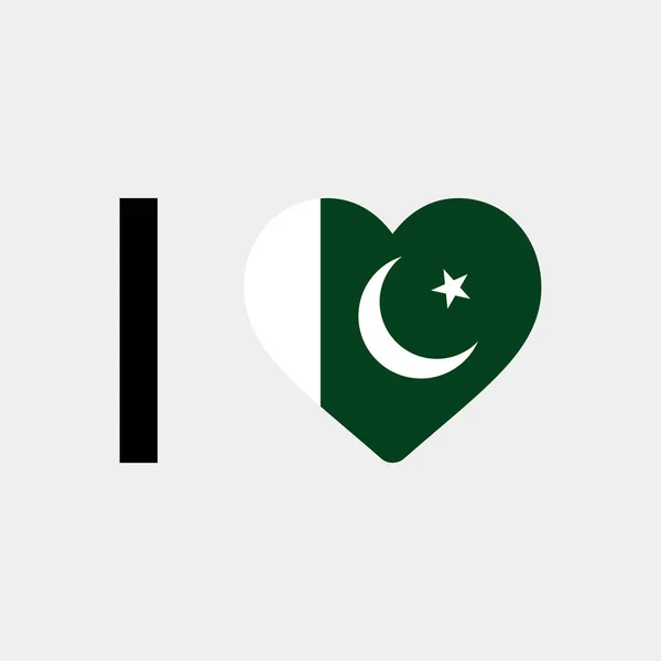 Hou Van Pakistan Land Vlag Vector Pictogram Illustratie — Stockvector