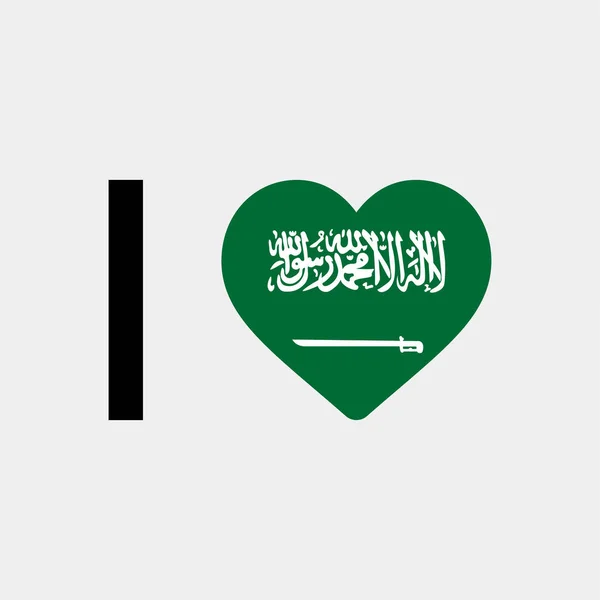 Hou Van Saudi Arabië Land Vlag Vector Pictogram Illustratie — Stockvector
