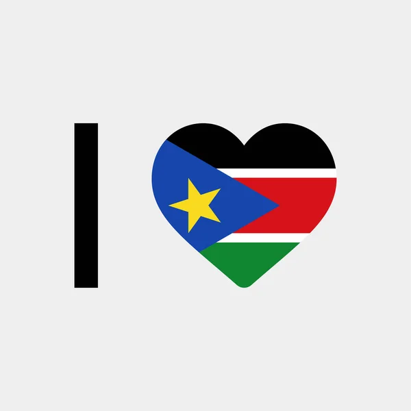 Hou Van Zuid Soedan Land Vlag Vector Pictogram Illustratie — Stockvector