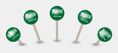 Suudi Arabistan ulusal bayrak haritası işaret simgesi simgesi resimleme