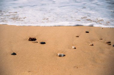 Sahildeki deniz dalgaları