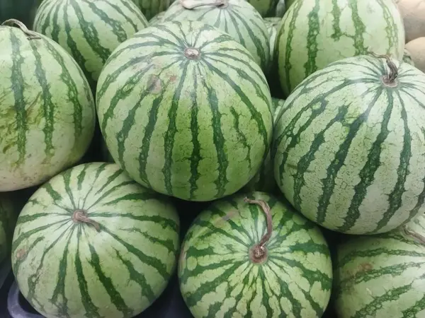 Yeşil karpuzun doğal arkaplan dokusu yakın görüntüde