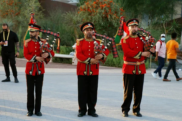 Dubai United Arab Emirates March 2022 Emirati Police Brass Band — Stock Photo, Image