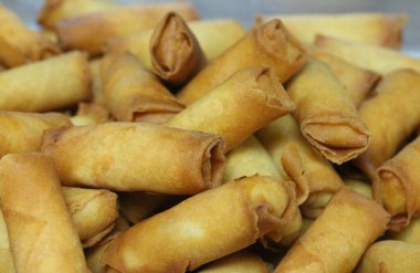 deep fried crispy cheese rolls, Arabic style clipart