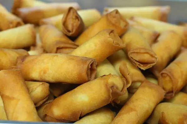 stock image deep fried crispy cheese rolls, Arabic style