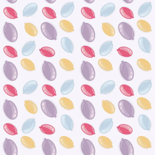 Farbige Luftballons Muster Hintergrund Für Papier Oder Stoff — Stockfoto