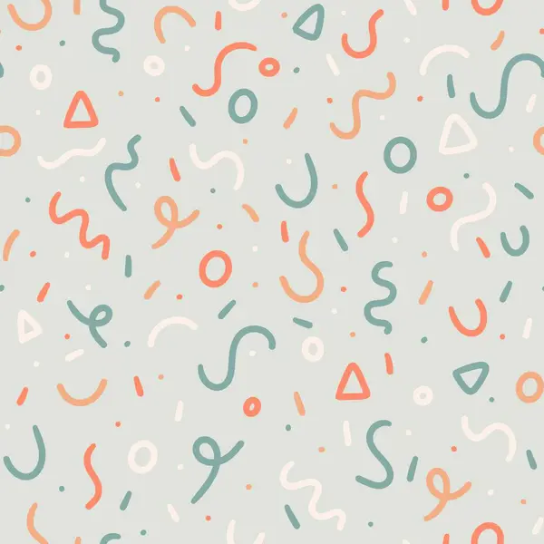 Colorful holiday birthday confetti seamless pattern paper design