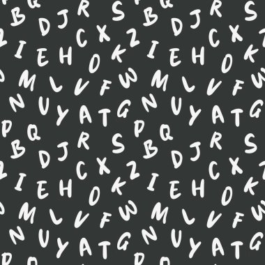 Tatlı çocuklar için alfabe harfleri, pürüzsüz şablon, anaokulu, okul arka planı, duvar kağıdı.