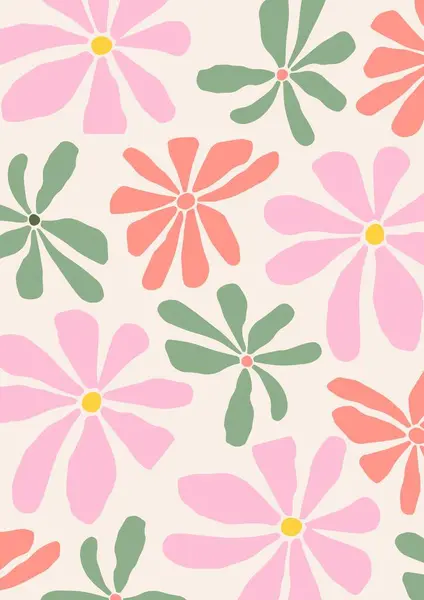 70 'lerin Retro arka planı, Modern Yaz Dijital Kağıdı, 70' lerin Hippi Summer Groovy Arka planı, Wall Poster arka planı