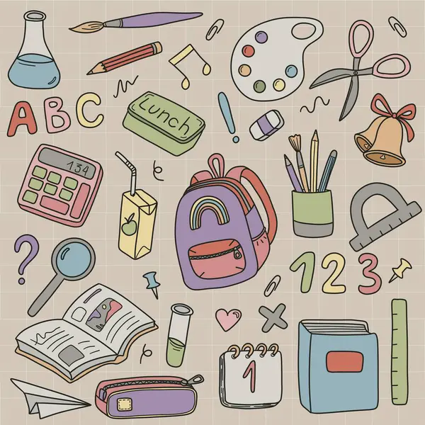 Okulun renkli resimlerine, okul gereçlerine, staj setine, hasta çantasına, okul unsurları çizelgesine geri dönüyoruz.