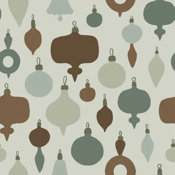 Modern orta çağ Noel ağacı oyuncakları, mükemmel düz, pürüzsüz desen