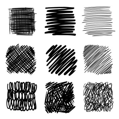 siyah kalem kapağı çizgileri ayarlandı