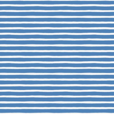 Basit el çizgileri, pürüzsüz desenler, deniz kağıdı, okul sayfası, mavi üzerine beyaz.