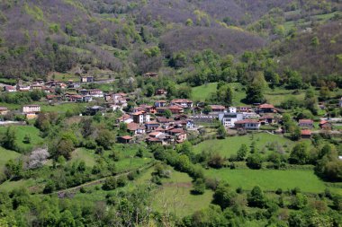 İspanya 'nın kuzeyindeki Sobrefoz köyü.