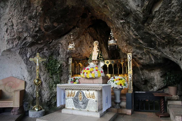 stock image holy cave of covadonga, asturias, spain