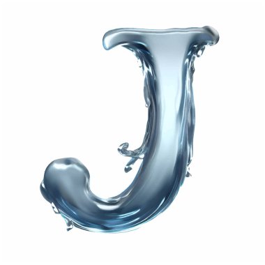 Suyun büyük harfi J ve boş resim arkaplanı