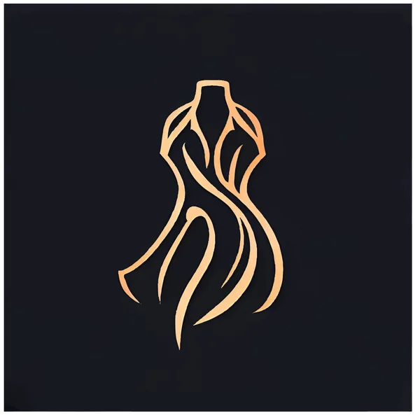 Illustration Logo Robe Pour Les Magasins — Image vectorielle