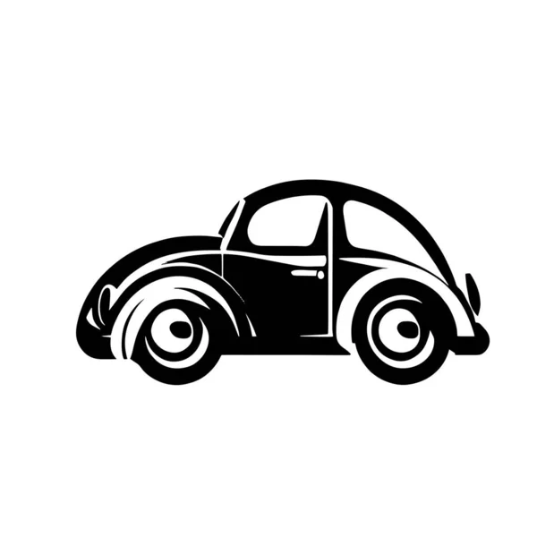 Beetle Logo Illustration White Screen — Stock Vector