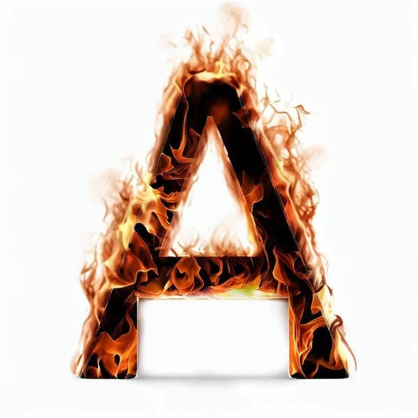 Büyük harf A yanıyor.