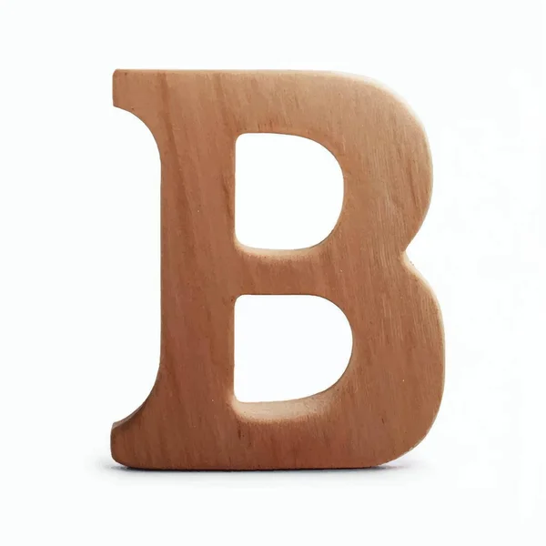 木製の大文字B — ストックベクタ