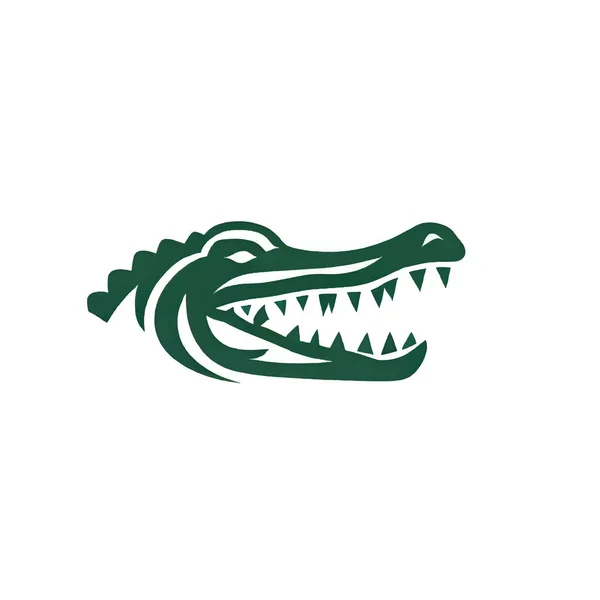 Алігатор Або Ілюстрація Логотипу Крокодила — стоковий вектор