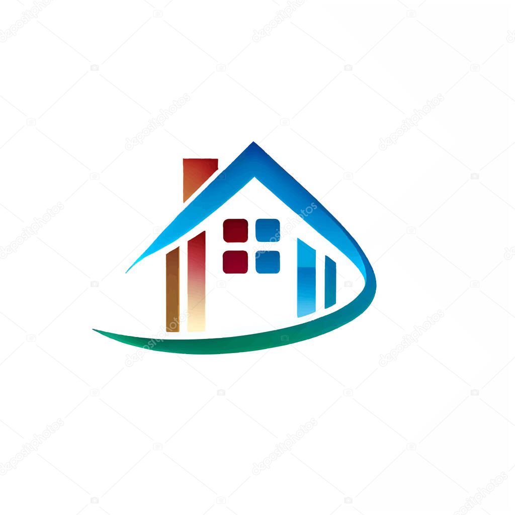 Home logo illustration on white screen