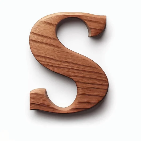 Duża Litera Drewnie — Wektor stockowy