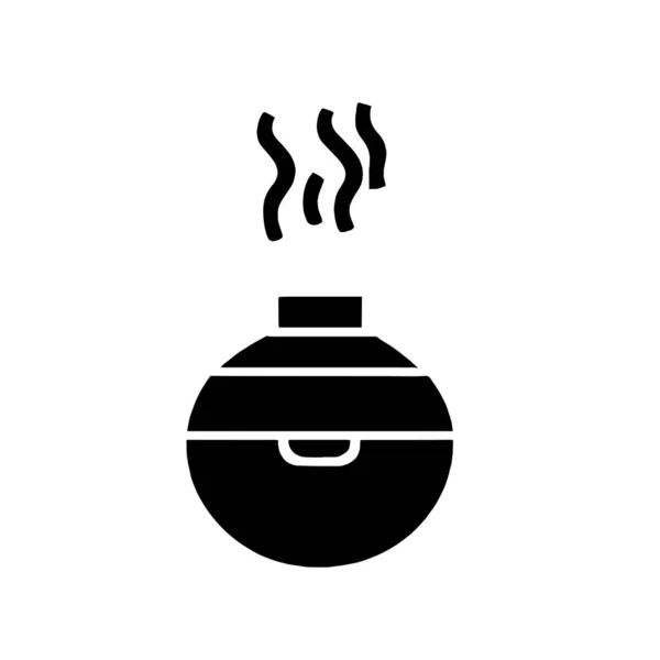 白色背景上的黑色香水瓶图标 — 图库矢量图片