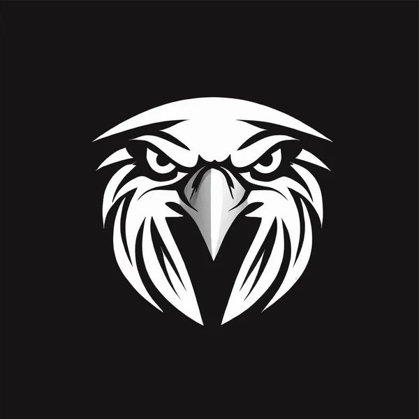 Логотип Орла Белом Холсте — стоковый вектор