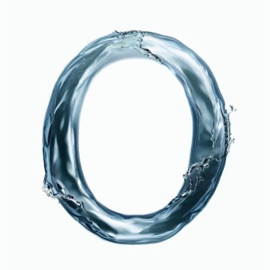 Büyük harf 0. Suyun içinde boş resim arkaplanı var.