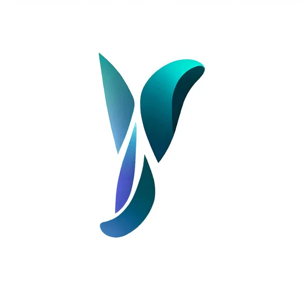 Logo Ilustração Letra Sobre Fundo Branco — Vetor de Stock