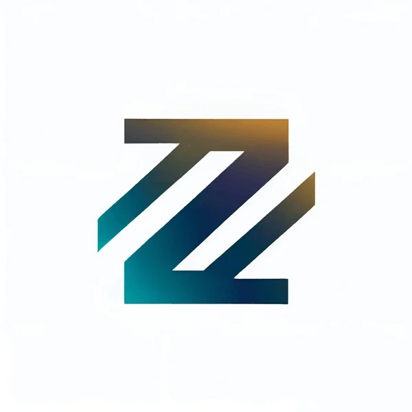 白色背景上字母Z的标识说明 — 图库矢量图片